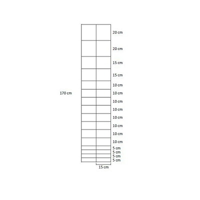 Stålgærde 170cm/17/15 100m NST