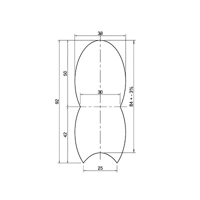 Lund slana 3,8 x 8,4 x 200 cm