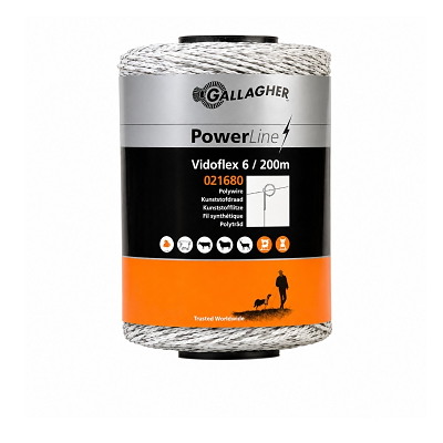 El-tråd, Vidoflex 6 PowerLine, hvid
