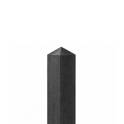 Grindstolpe 14x14x240cm svartbrun