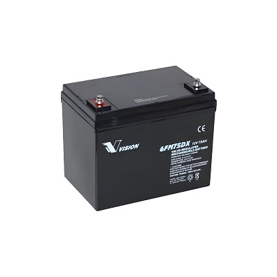 Batteri, Vision 6FM75TD-X, 12V, 75Ah